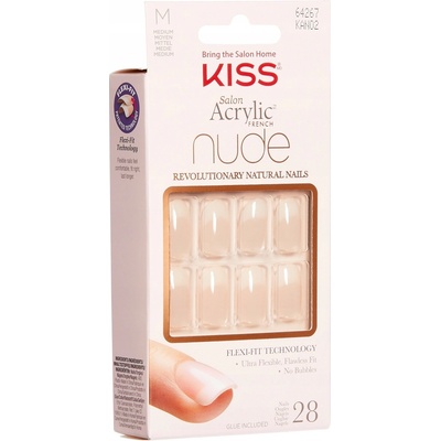 Kiss Salon Acrylic French Nude 64267 28 ks/bal. – Zbozi.Blesk.cz