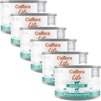Calibra Cat Life Sensitive Lamb 6 x 200 г