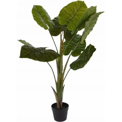 Beliani Umělá rostlina v květináči ALOCASIA WENTII, vysoká, 110 cm