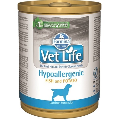 Vet Life Natural Dog Hypoaller Fish&Potato 300 g