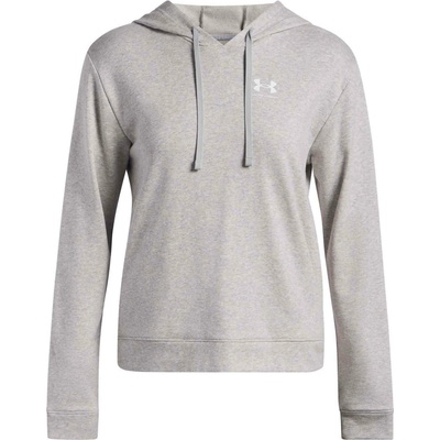 Under Armour UA RIVAL TERRY Hoodie mikina šedá