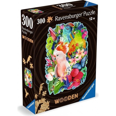 RAVENSBURGER Dřevěné obrysové Nádherní ptáci 300 dielov
