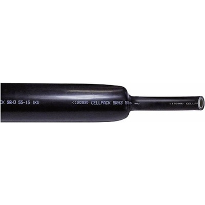 CellPack 127503 zmršťovacia bužírka s lepidlom čierna 12 mm 3 mm Pomer zmrštenia:3:1 1 m