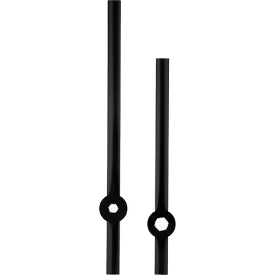 Kovové hodinové ručičky B15 (95 mm, 76 mm) - černé - Ručičky hodinové N2151...B15 pár