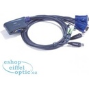 Aten CS-62U DataSwitch elektronický 2:1 (kláv.,VGA,myš,audio) USB