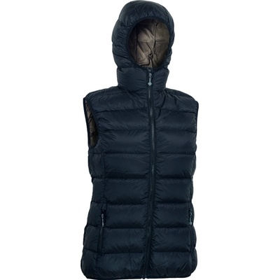Warmpeace Yuba Lady péřová vesta dámska black/brown