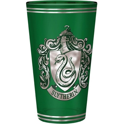 CurePink Sklenice Harry Potter Znak Zmijozele ABYVER207 400 ml