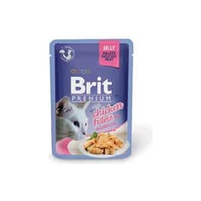 Brit wet Premium Cat Delicate Fillets in Jelly with Chicken 85 g