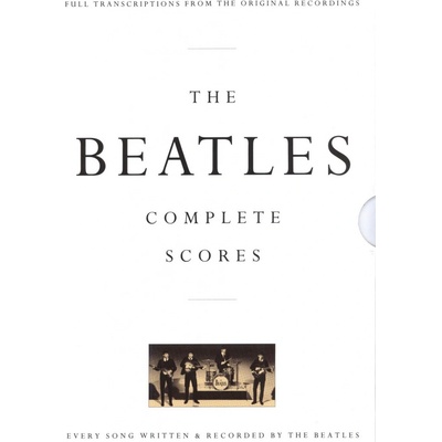 The BEATLES Complete Scores Box Edition partitura notového přepisu celé skupiny z originálních nahrávek – Sleviste.cz