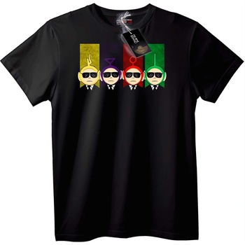 NOONEBRAND Тениска Teletubbies Cool Squad - XL, Black