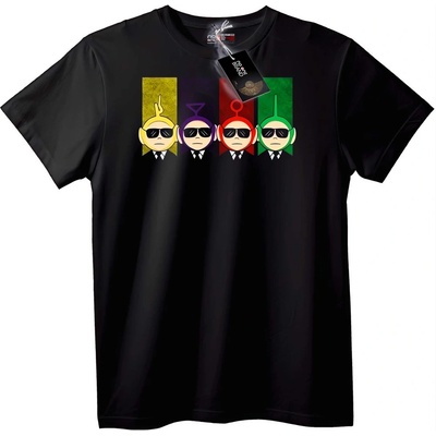 NOONEBRAND Тениска Teletubbies Cool Squad - XL, Black