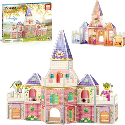Picasso Tiles – Magnetická stavebnica Princeznin hrad (60 ks)
