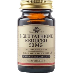 Solgar L-Glutathione Reduced 50 mg, 30 vegetable capsules