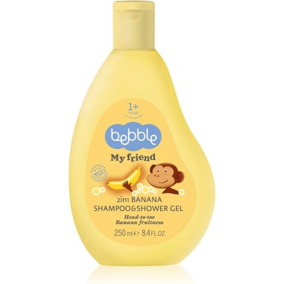 Bebble Banana Shampoo & Shower Gel шампоан и душ гел 2 в 1 за деца 1+ 250ml