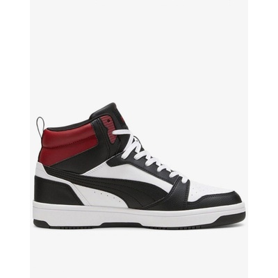 PUMA Rebound V6 Mid Shoes White/Black/Red