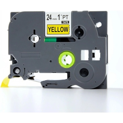 Compatible Brother TZe-V651, 24mm x 5, 5m, черен печат / жълт фон, винил, съвместима лента (TZe-V651)