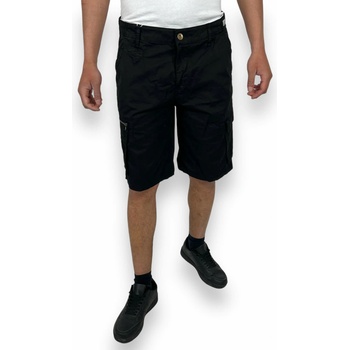 Pánske plátené šortky čiernej