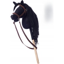 Kůň na tyči hobby horse HOPPIHORSE velikost A4 černý
