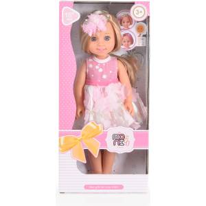 Moni Детска кукла Moni Toys - Fairy Doll, 38 cm, с магическа пръчка, Розова (111817)