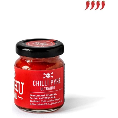 HUHU Chilli CHilli pyré Carolina Reaper 60 ml