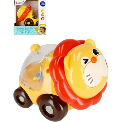 BAM BAM Baby Lev na kolečkách chrastítko zvířátko plast