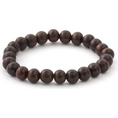 Agato Korálkový náramok z palisandrového dreva MINK02 19 cm