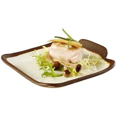 APS Talíř mělký 140x130 mm béžový Crocker