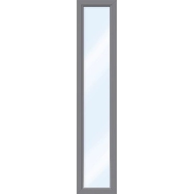 ARON Plastové okno fixné zasklenie Basic biele/antracit 600 x 1150 mm (neotvárateľné)