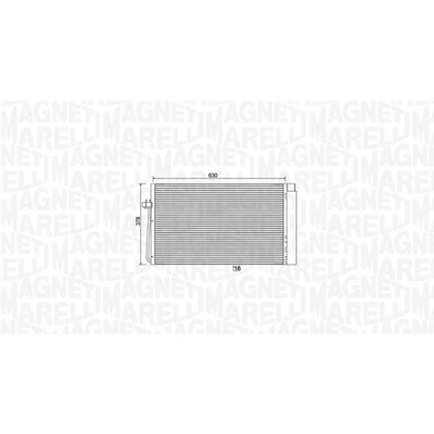 Kondenzátor, klimatizace MAGNETI MARELLI 350203899000