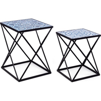 Bizzotto Комплект от 2 холни маси neapolis, k24 (0740317)