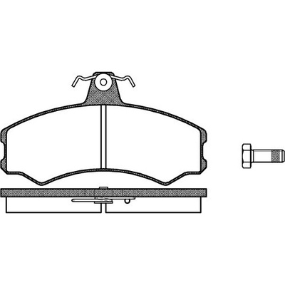 Sada brzdových platničiek kotúčovej brzdy REMSA 0143.10