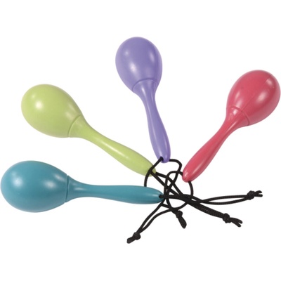 EDUPLAY Cha Cha Maracas sada 4 ks – barevné rytmické chrastítko