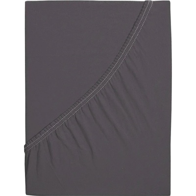 B.E.S. Petrovice Prostěradlo Jersey bavlna Ideal Antracitové 160x200