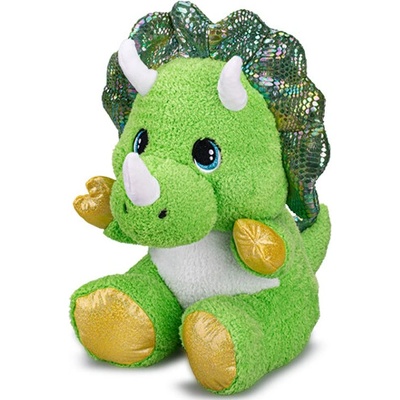 Triceratops 16 sedící zelený 5 cm