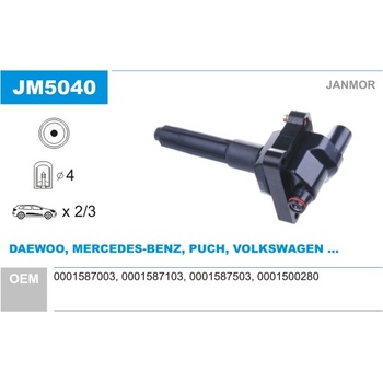 JANMOR Zapaľovacia cievka JM5040