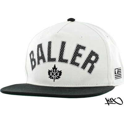 K1X baller snapback cap WHITE/BLACK
