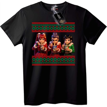 NOONEBRAND Тениска Коледни Герои - 2XL, Black