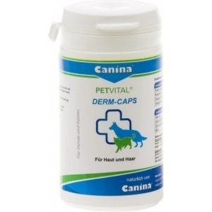 CANINA Petvital Derm-Caps - при метаболитни, хормонални и алергични проблеми, свързани с кожата и козината 40 грама 100 капсули 702121