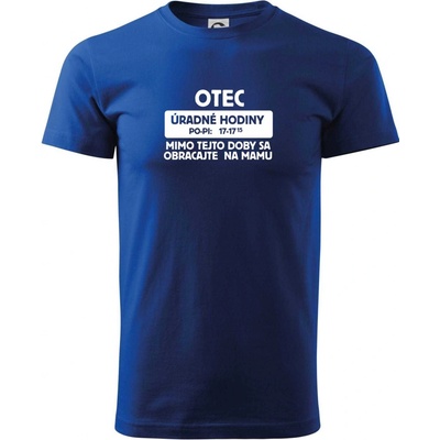 Otec uradne hodiny tričko Kráľovská modrá