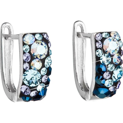 Evolution Group stříbrné s krystaly Crystals from Swarovski Blue Style 31123.3 Blue Style