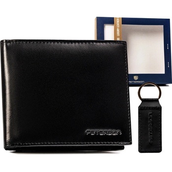 Peterson Set peňaženky s kľúčenkou Knir čierna
