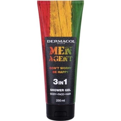 Dermacol Men Agent Don´t Worry Be Happy 3in1 душ гел и шампоан в едно 250 ml за мъже