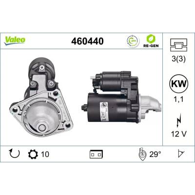 VALEO Startér VALEO RE-GEN REMANUFACTURED VA 460440