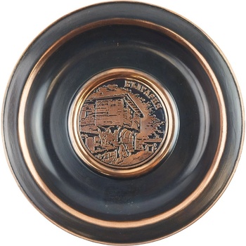 МЕДНА ЧИНИЯ ГОЛЯМА С ПЛАСТИКА БЪЛГАРСКА КЪЩА