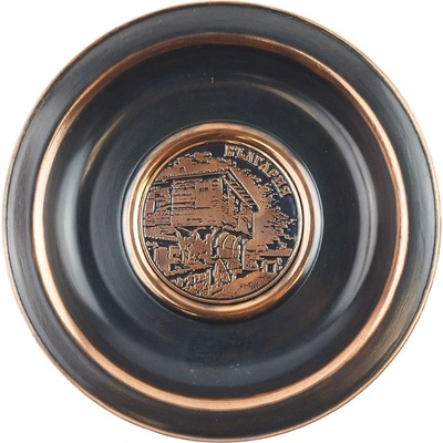 МЕДНА ЧИНИЯ ГОЛЯМА С ПЛАСТИКА БЪЛГАРСКА КЪЩА