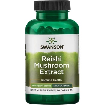 Image 1 of Swanson Reishi Mushroom Extract 500 mg | Standardized [90 капсули]