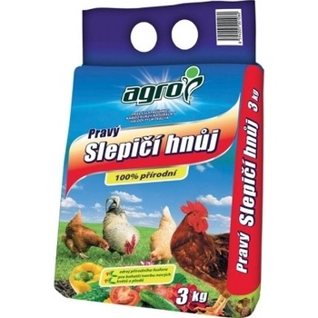 Agro pravý slepičí hnůj 3 kg