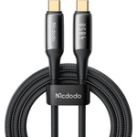 Mcdodo Здрав USB4/Thunderbolt 3 кабел с въжена оплетка за устройства с USB-C порт - Mcdodo USB4 Thunderbolt 3 Data Cable (120 см) (черен) (CA-2990)