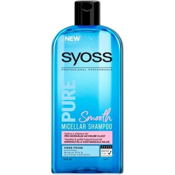 Syoss Pure Smooth šampón pre normálne až hrubé vlasy 500 ml