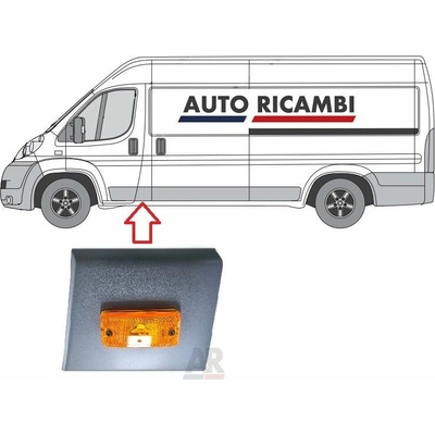 Ochranná lišta Fiat Ducato od 2006 levá, za přední dveře, B-sloupek - Maxi 735422954